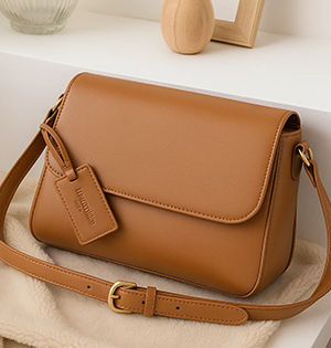 Tan Leather Handbag – Style No. 2518 | Timeless Everyday Tote