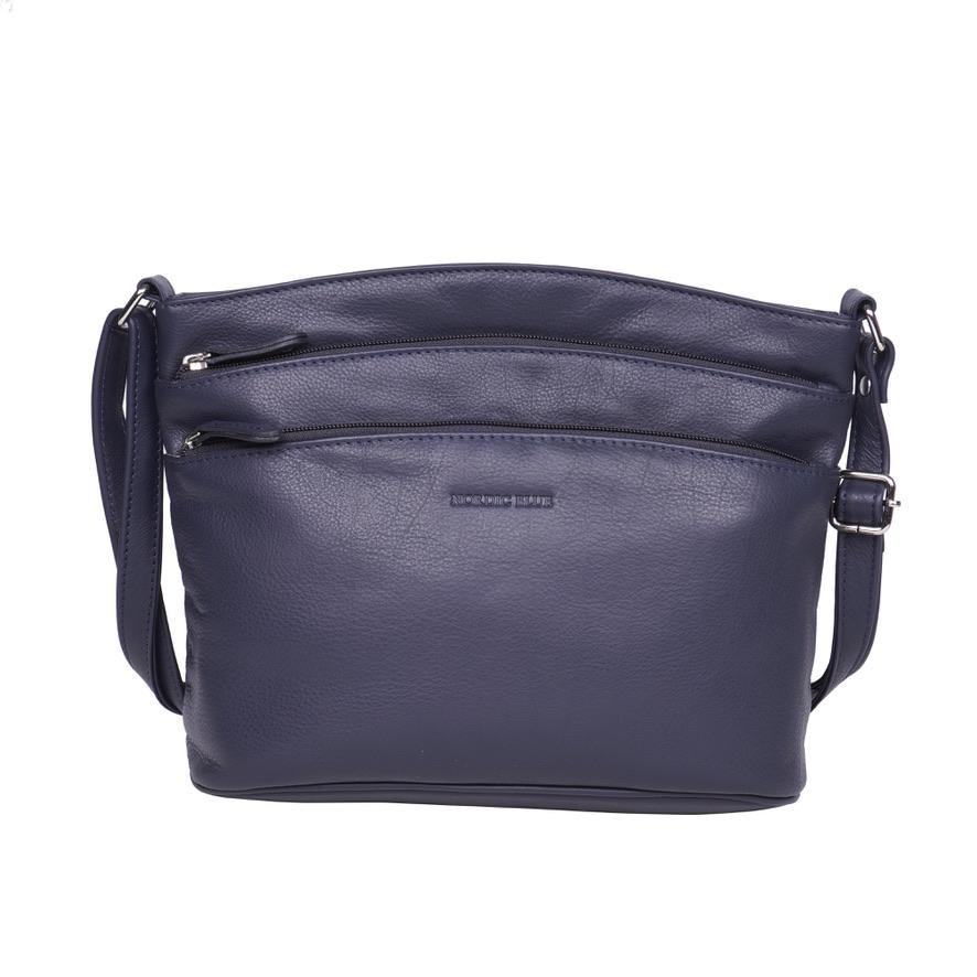 Blue Leather Handbag – Style No. 6596
