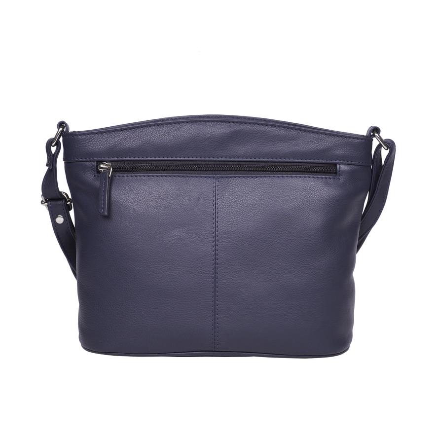 Blue Leather Handbag – Style No. 6596