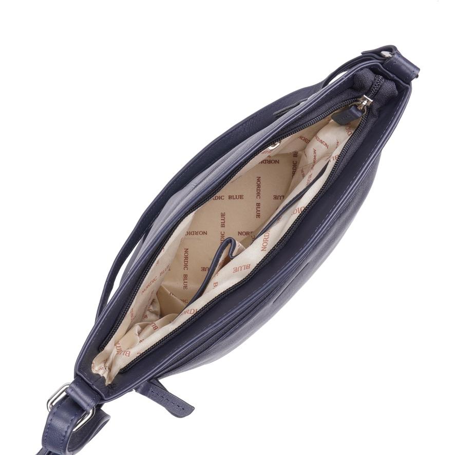 Blue Leather Handbag – Style No. 6596