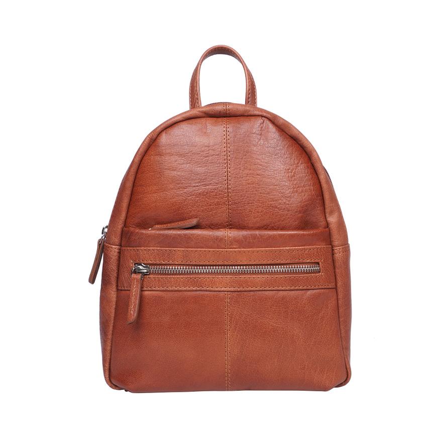 Tan Leather Backpack – Style No. 6704