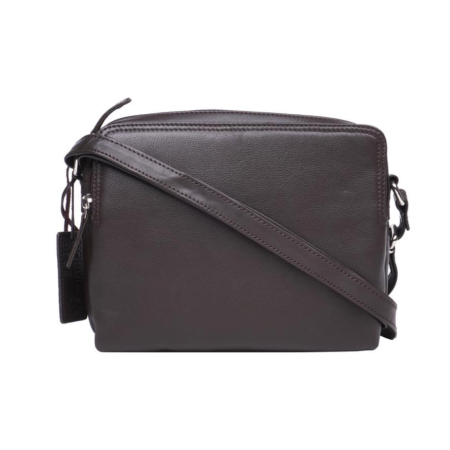 Black Leather Handbag – Style No. 6589