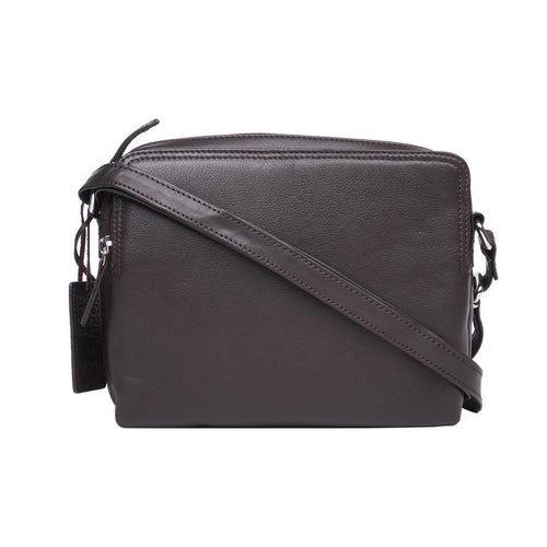 Black Leather Handbag – Style No. 6589