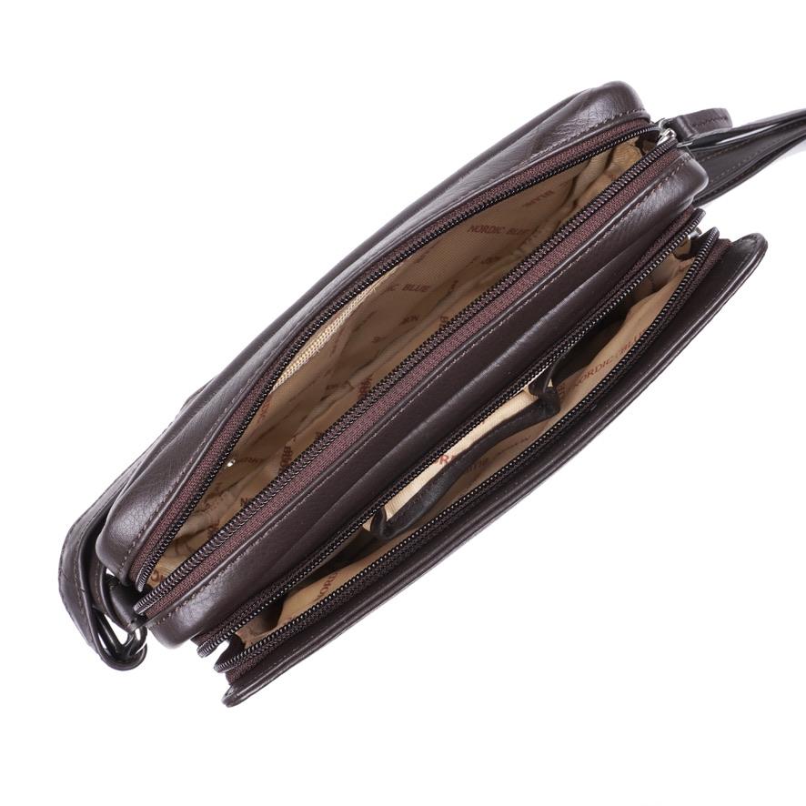Black Leather Handbag – Style No. 6589