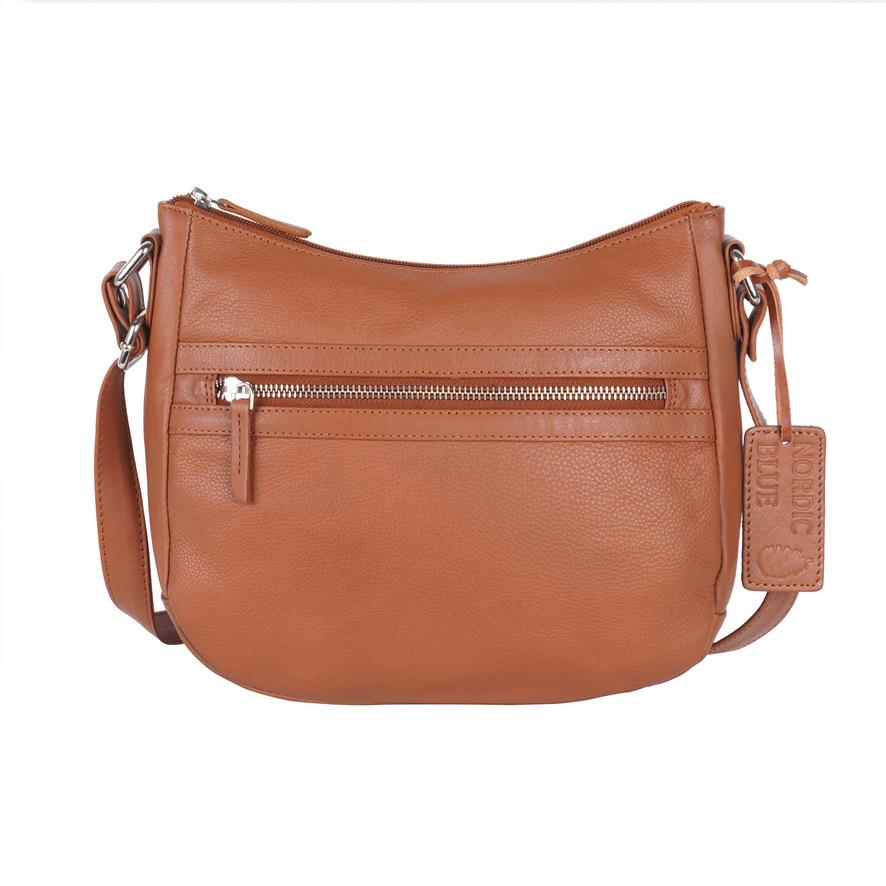 Tan Leather Handbag – Style No. 6553