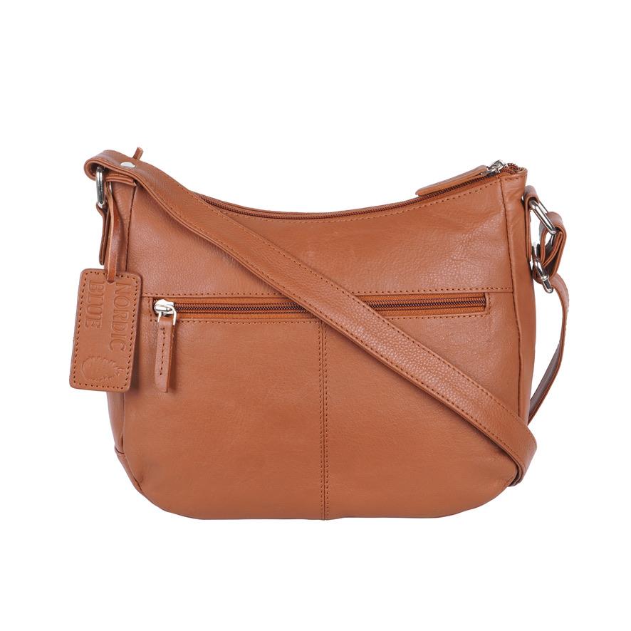 Tan Leather Handbag – Style No. 6553