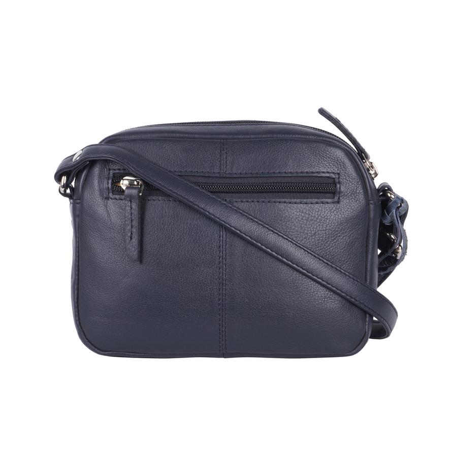 Blue Leather Handbag – Style No. 6554