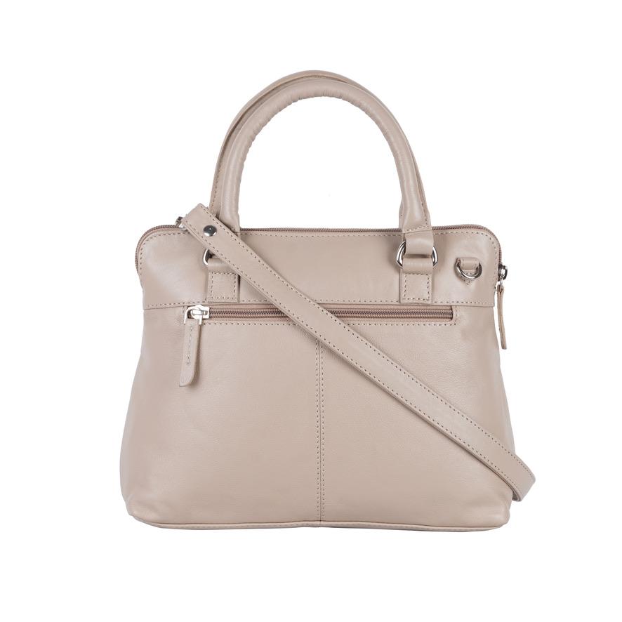 Ivory Leather Handbag – Style No. 6550