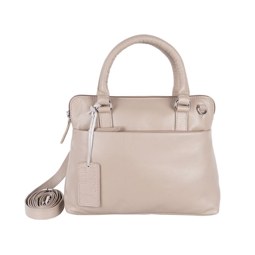 Ivory Leather Handbag – Style No. 6550